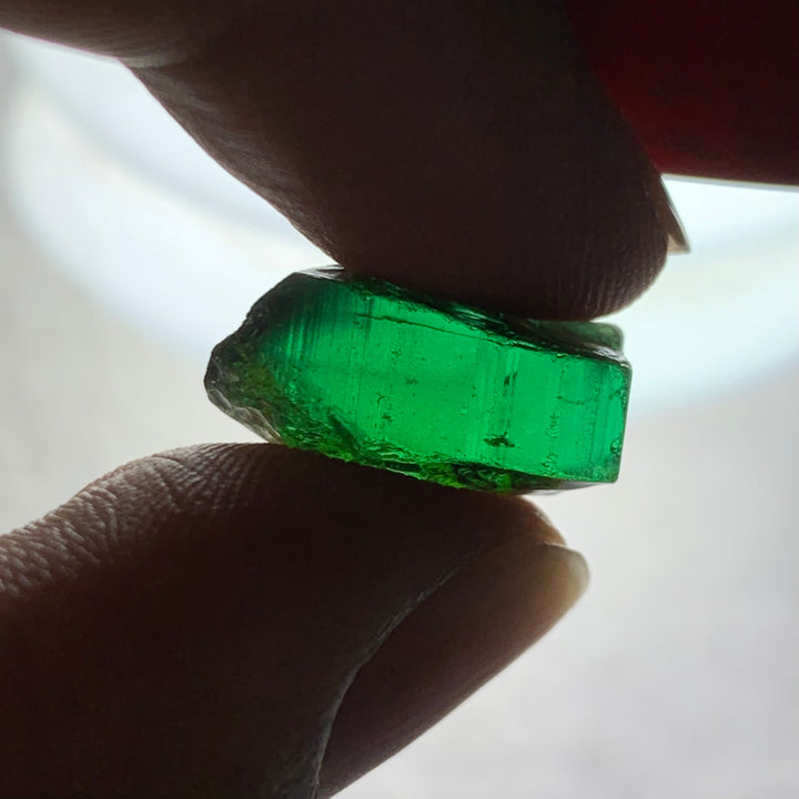 14.35 Carats Facet Rough Green Afghanistan Tourmaline