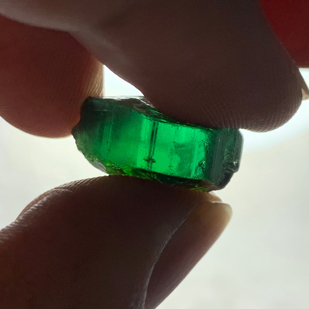 14.35 Carats Facet Rough Green Afghanistan Tourmaline