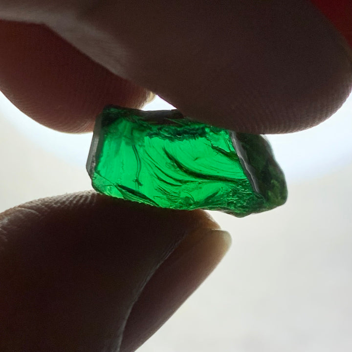 14.35 Carats Facet Rough Green Afghanistan Tourmaline