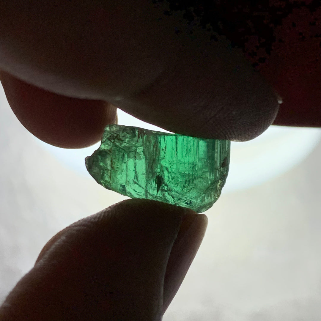 12.95 Carats Facet Rough Green Afghanistan Tourmaline