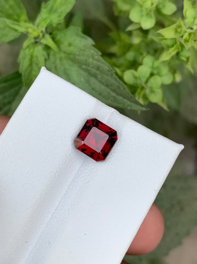 2.70 Carats Faceted Reddish Rhodolite Garnet - Noble Gemstones®
