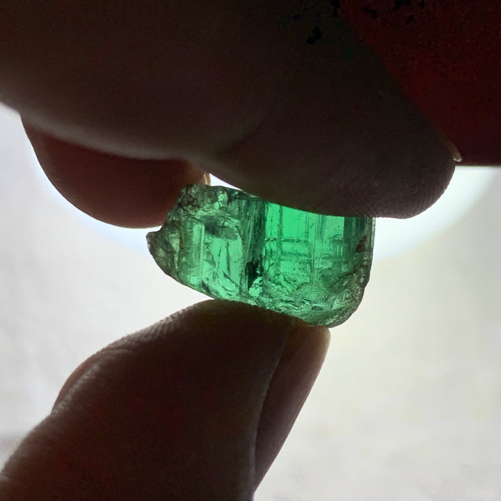 12.95 Carats Facet Rough Green Afghanistan Tourmaline