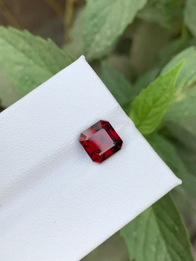 2.70 Carats Faceted Reddish Rhodolite Garnet - Noble Gemstones®