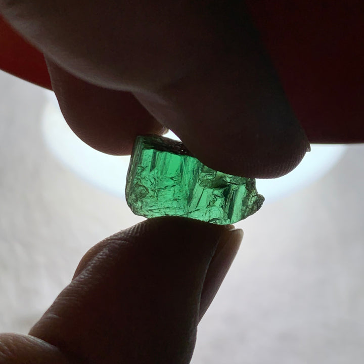 12.95 Carats Facet Rough Green Afghanistan Tourmaline