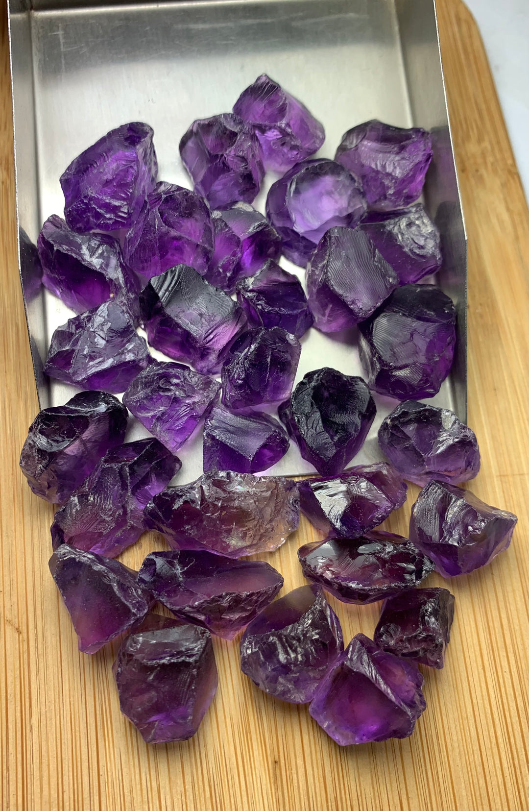 76 Grams Facet Rough Purple African Amethyst