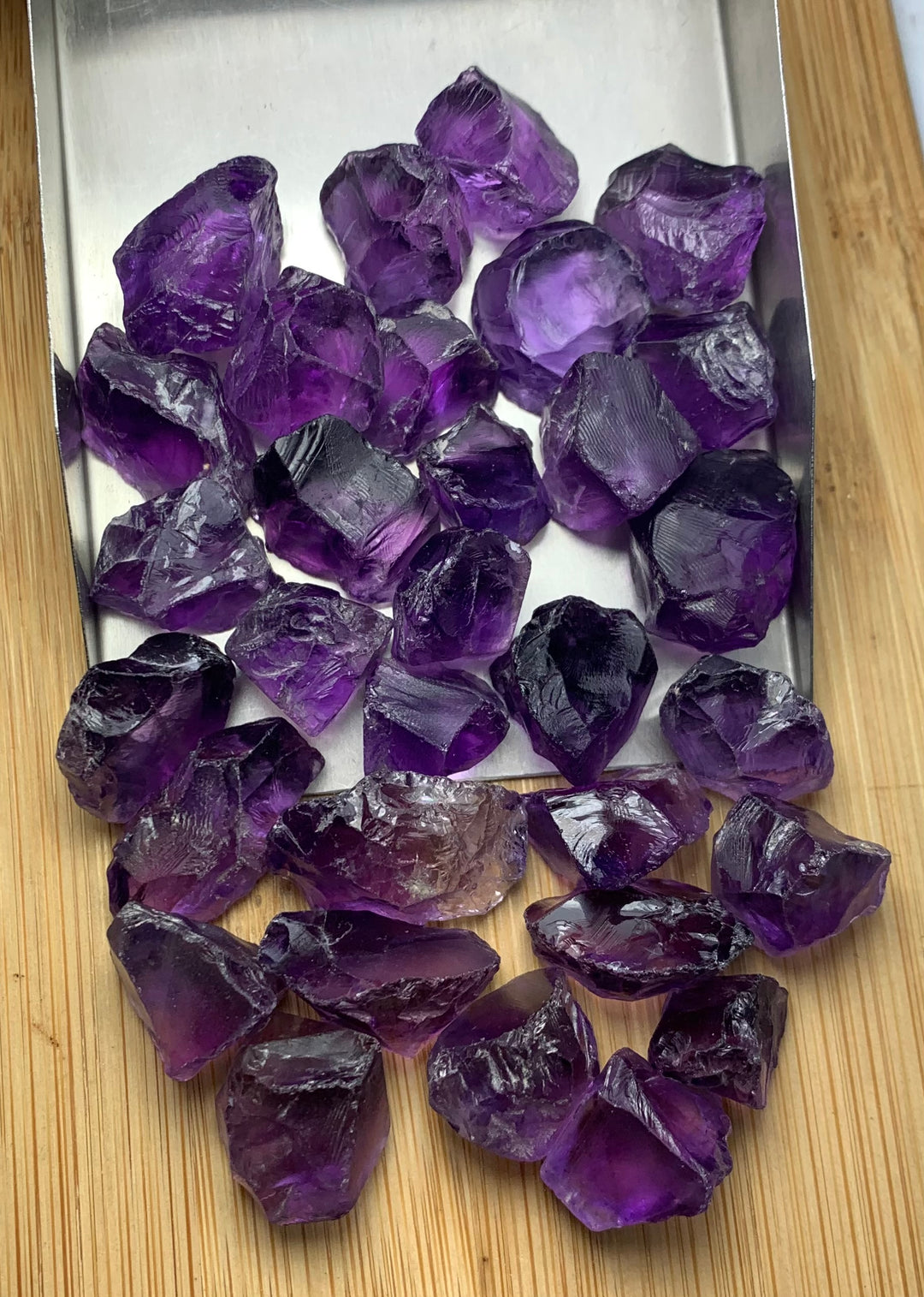 76 Grams Facet Rough Purple African Amethyst