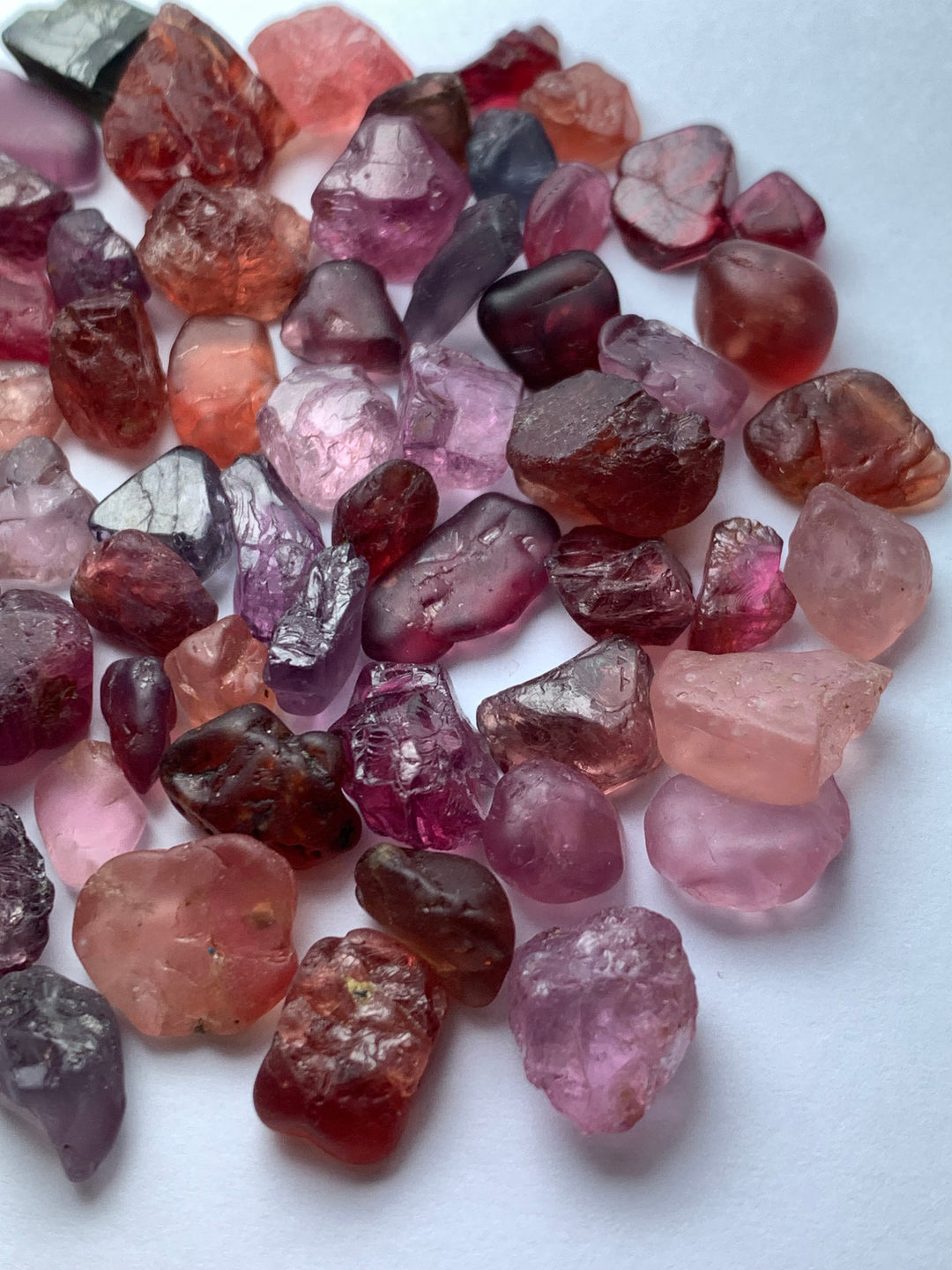 128 Carats Facet Rough Mix Colors Spinel