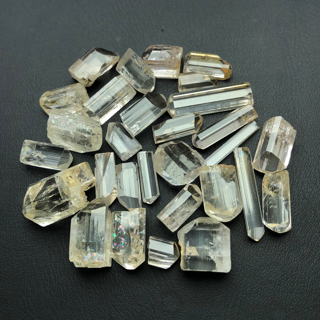 37.72 Grams Facet Rough Golden White Topaz