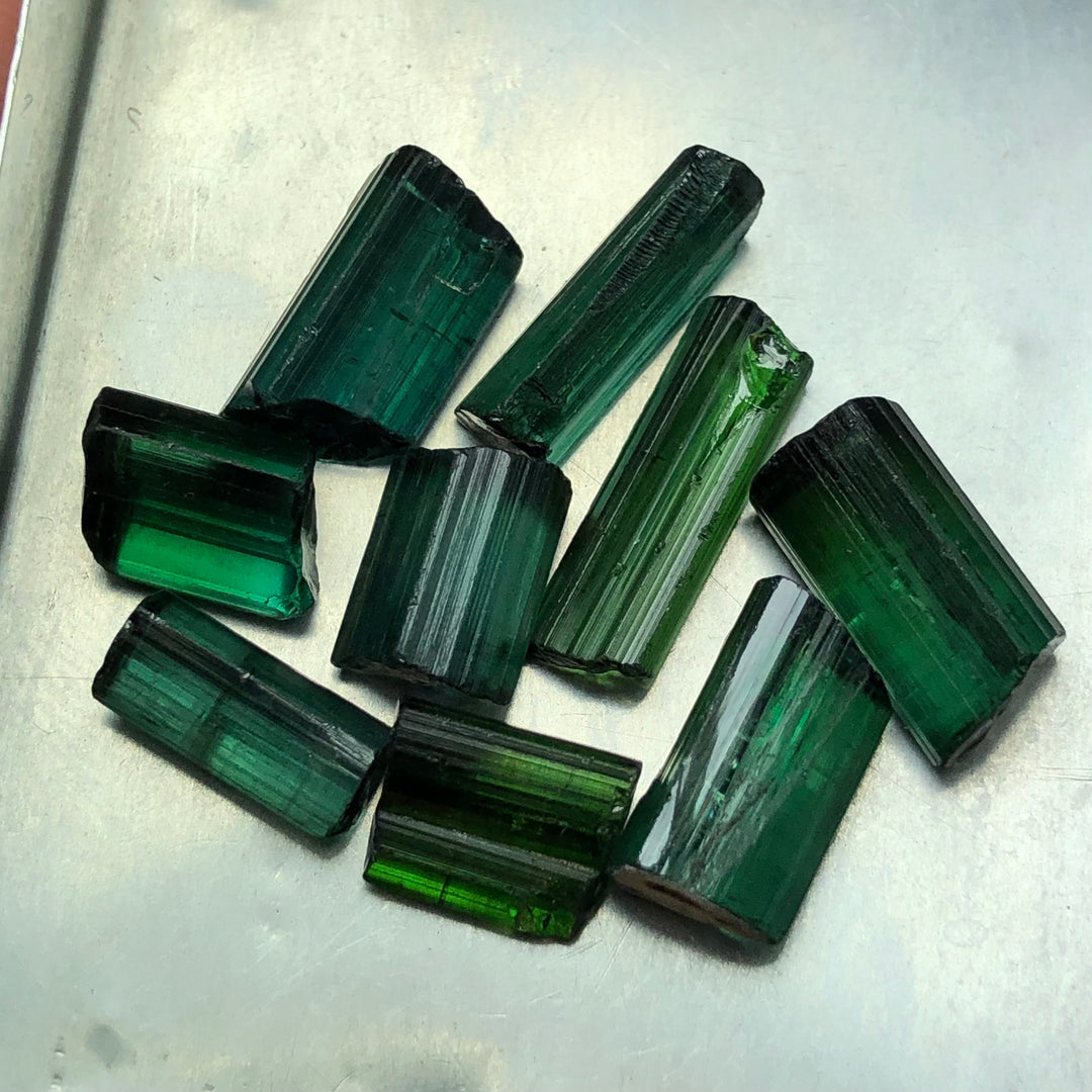 43.1 Carats Facet Rough Green Afghanistan Tourmalines