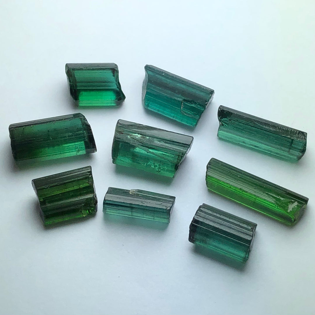 43.1 Carats Facet Rough Green Afghanistan Tourmalines