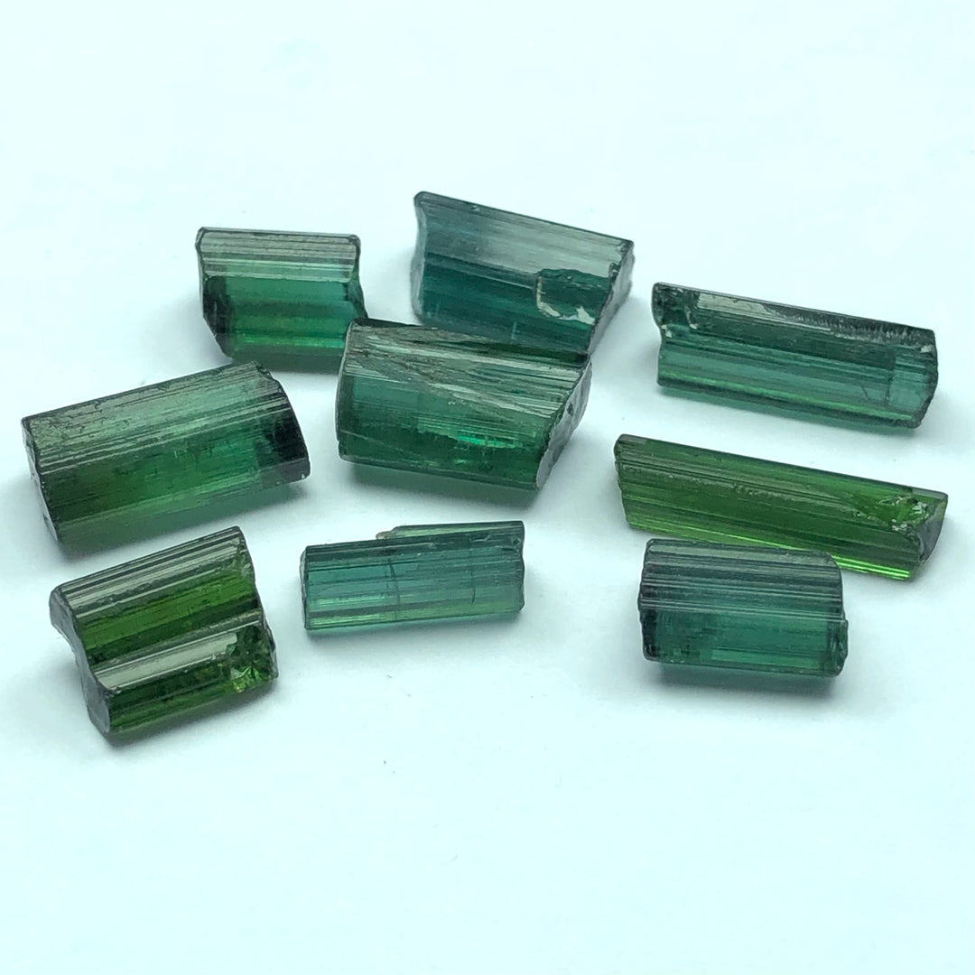 43.1 Carats Facet Rough Green Afghanistan Tourmalines