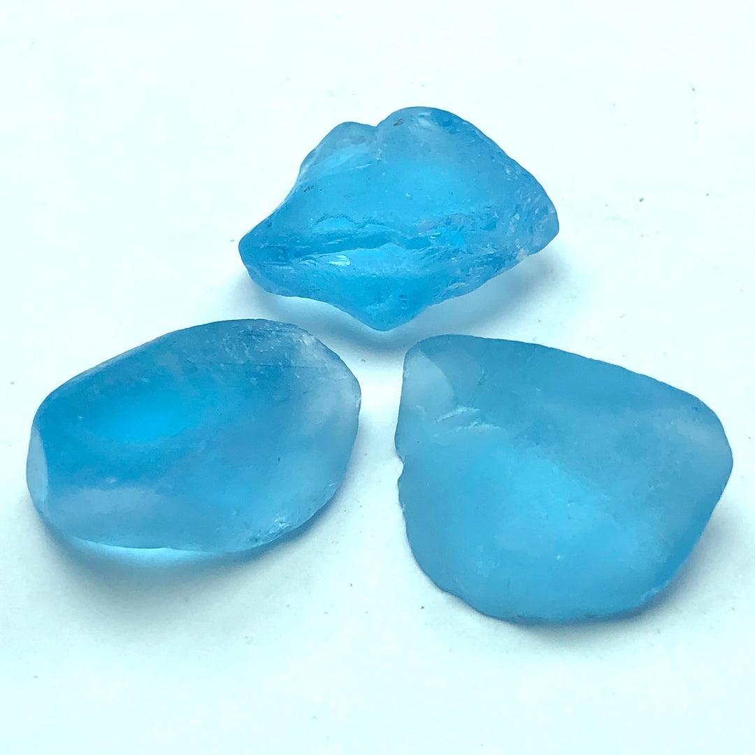 19.3 Grams Facet Rough Blue Topaz