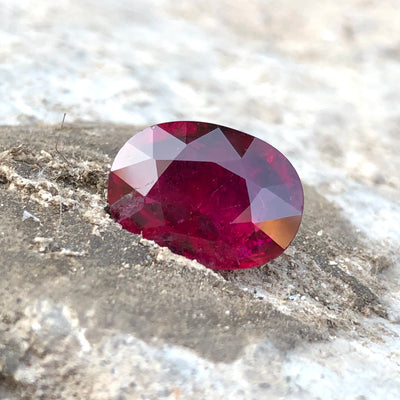 7.20 Carats Faceted Rubellite Tourmaline