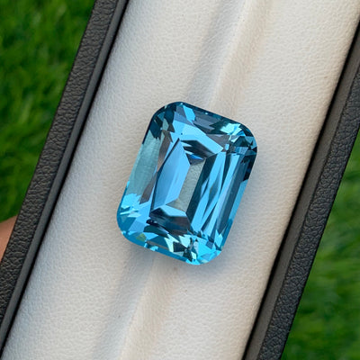 37.3 Carats Monster Faceted Blue Topaz