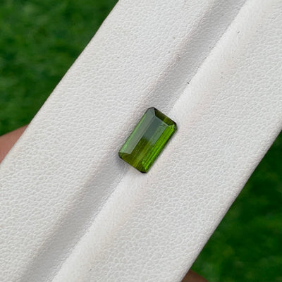 1.70 Carats Faceted Semi-Precious Green Tourmaline