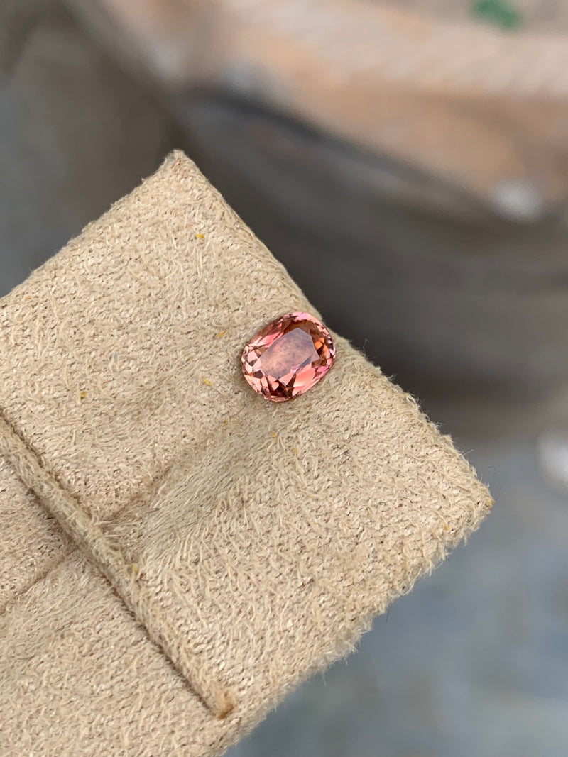 0.75 Carats Faceted Peach Tourmaline