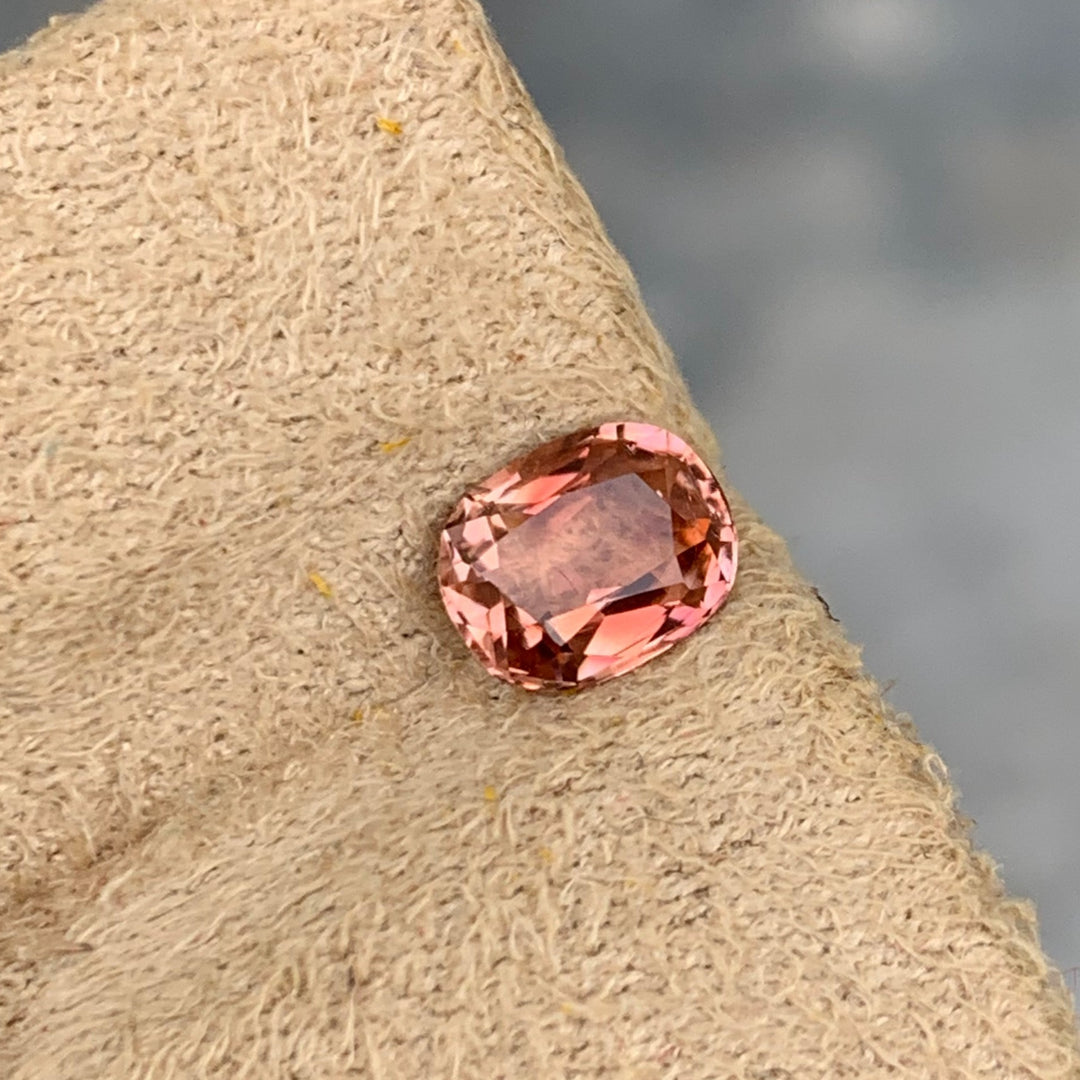 0.75 Carats Faceted Peach Tourmaline