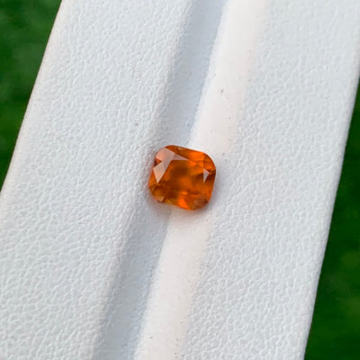 1.55 Carats Faceted Semi-Precious Hessonite Garnet