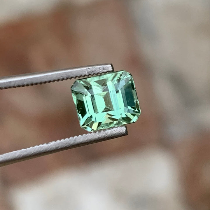 2.20 Carats Faceted Semi-Precious Seafoam Tourmaline