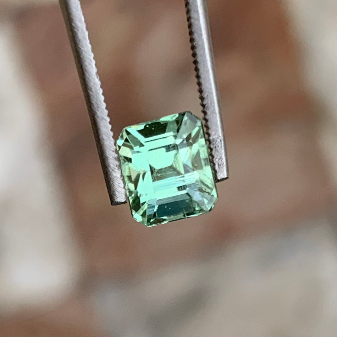 2.20 Carats Faceted Semi-Precious Seafoam Tourmaline