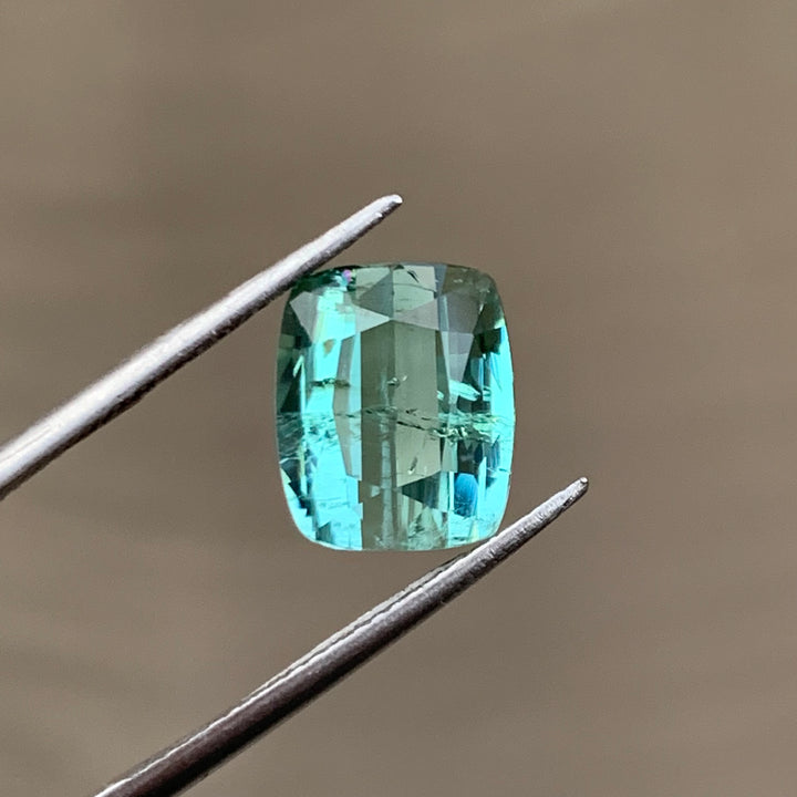 2.90 Carats Faceted Semi-Precious Seafoam Tourmaline