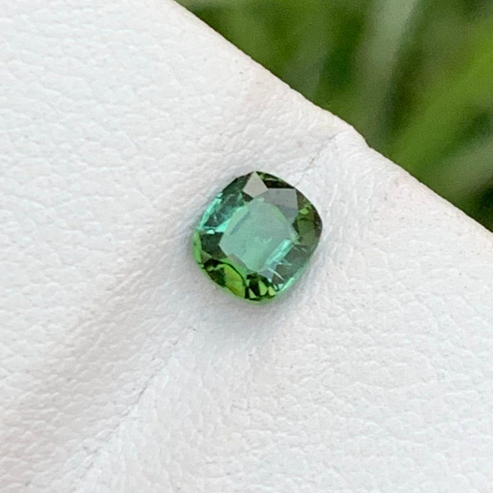 0.75 Carats Faceted Semi-Precious Green Tourmaline