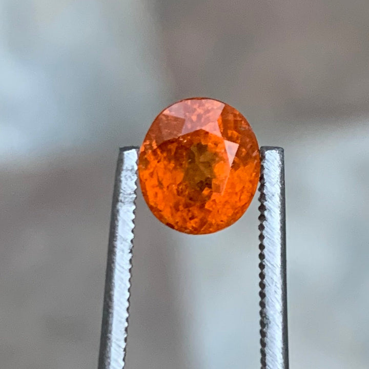 2.35 Carats Faceted Orange Spessartine Garnet