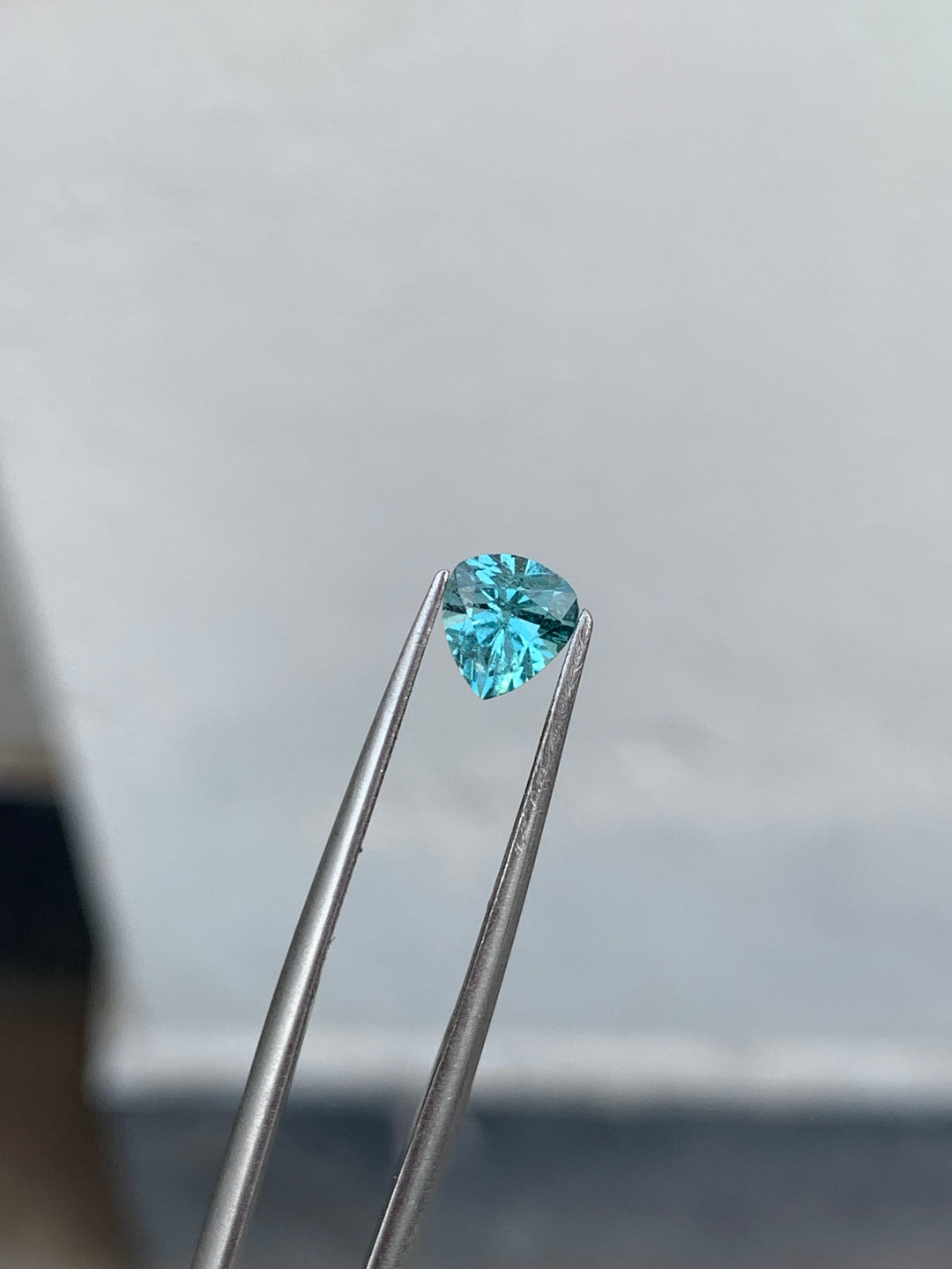 0.50 Carats Faceted Sea Foam Blue Tourmaline