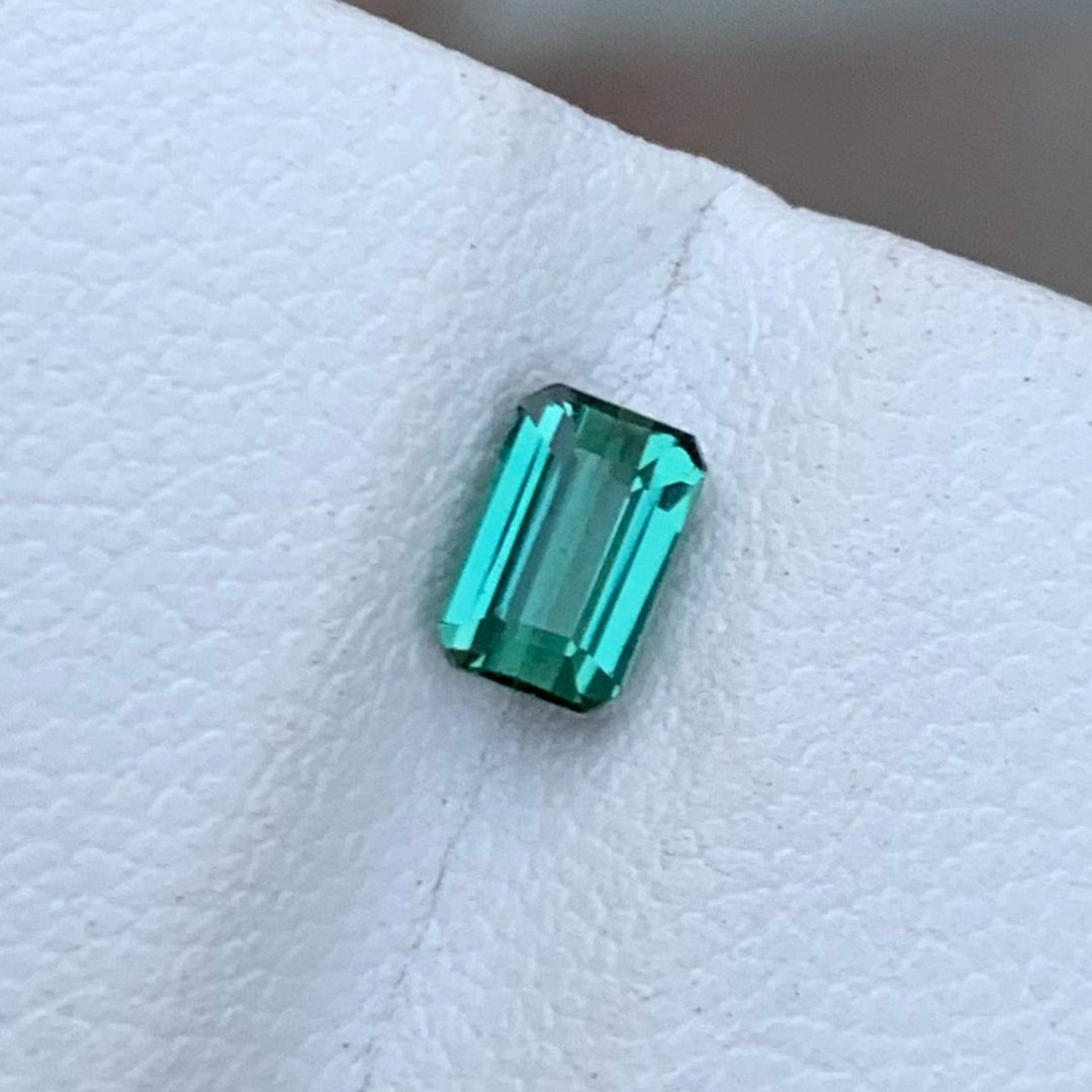 0.65 Carats Faceted Semi-Precious Indicolite Tourmaline