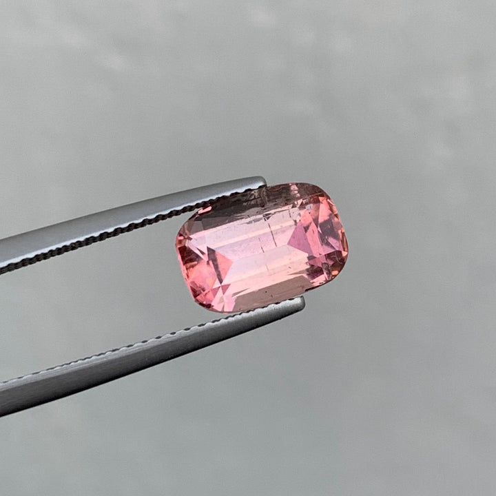 2.85 Carats Faceted Peach Sunset Tourmaline