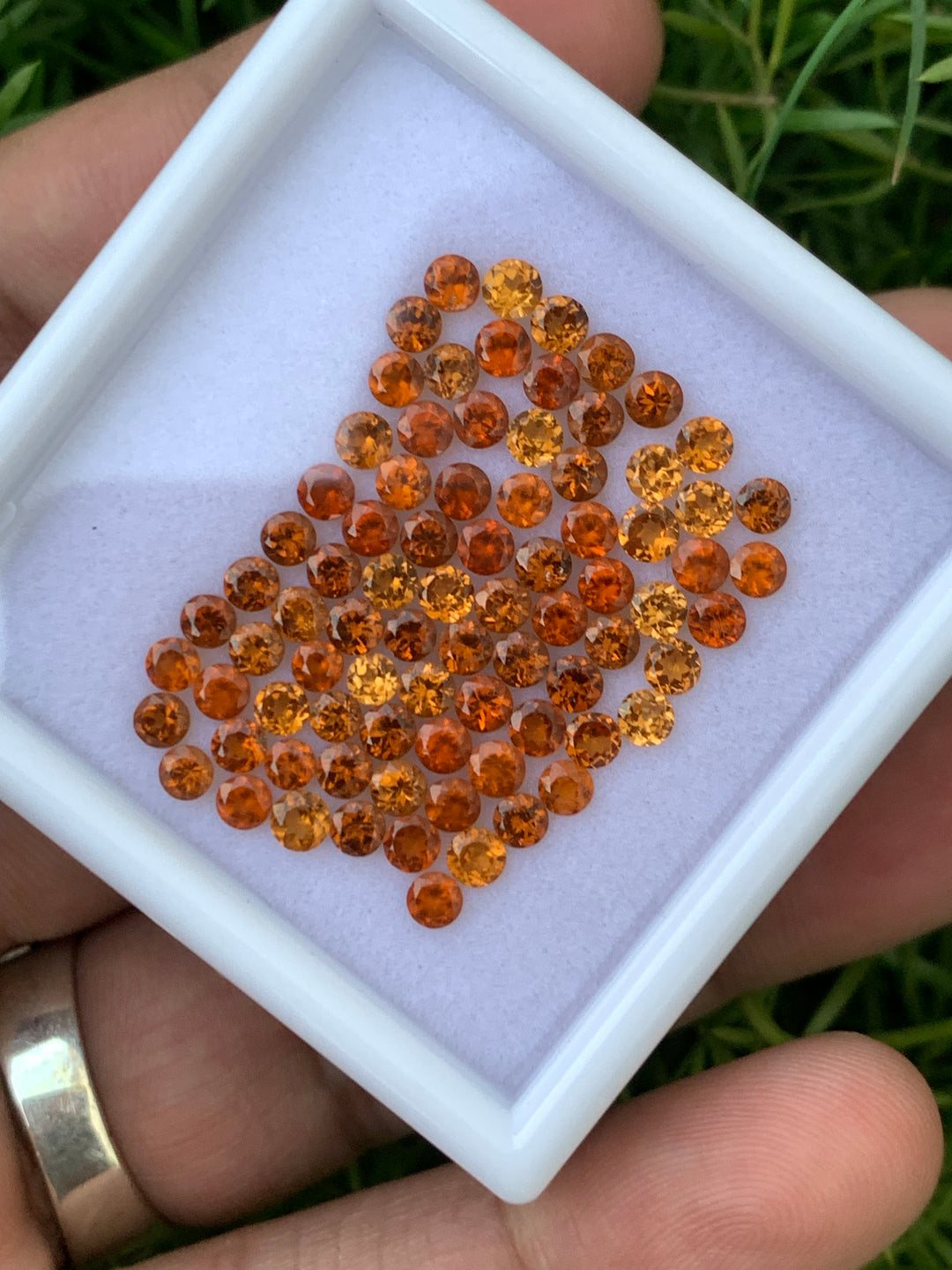 3mm Sizes Faceted Spessartine Garnets