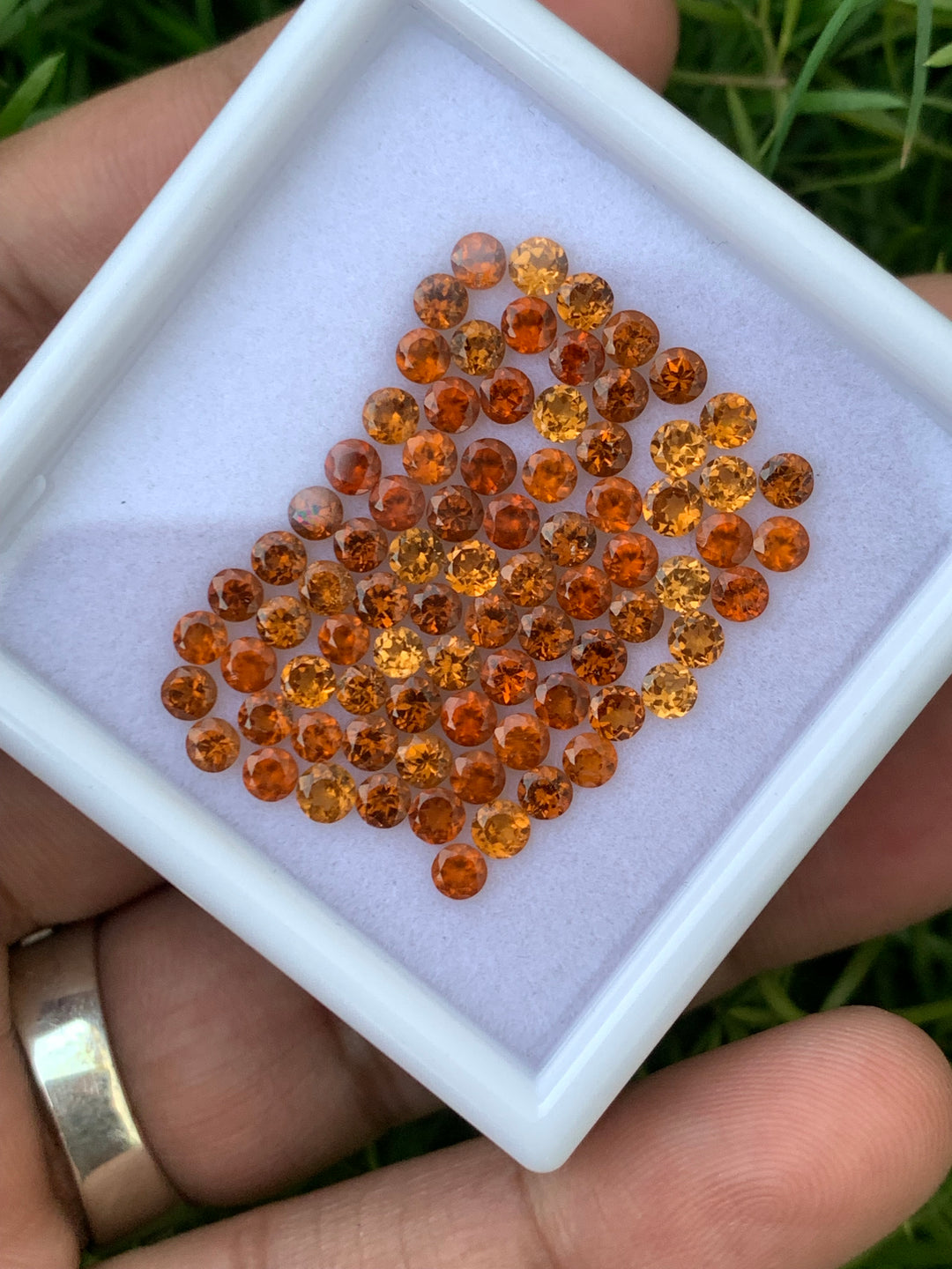 3mm Sizes Faceted Spessartine Garnets