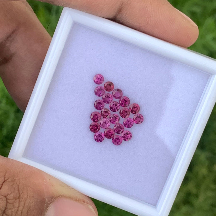 3mm Sizes Faceted Purple Rhodolite Garnets