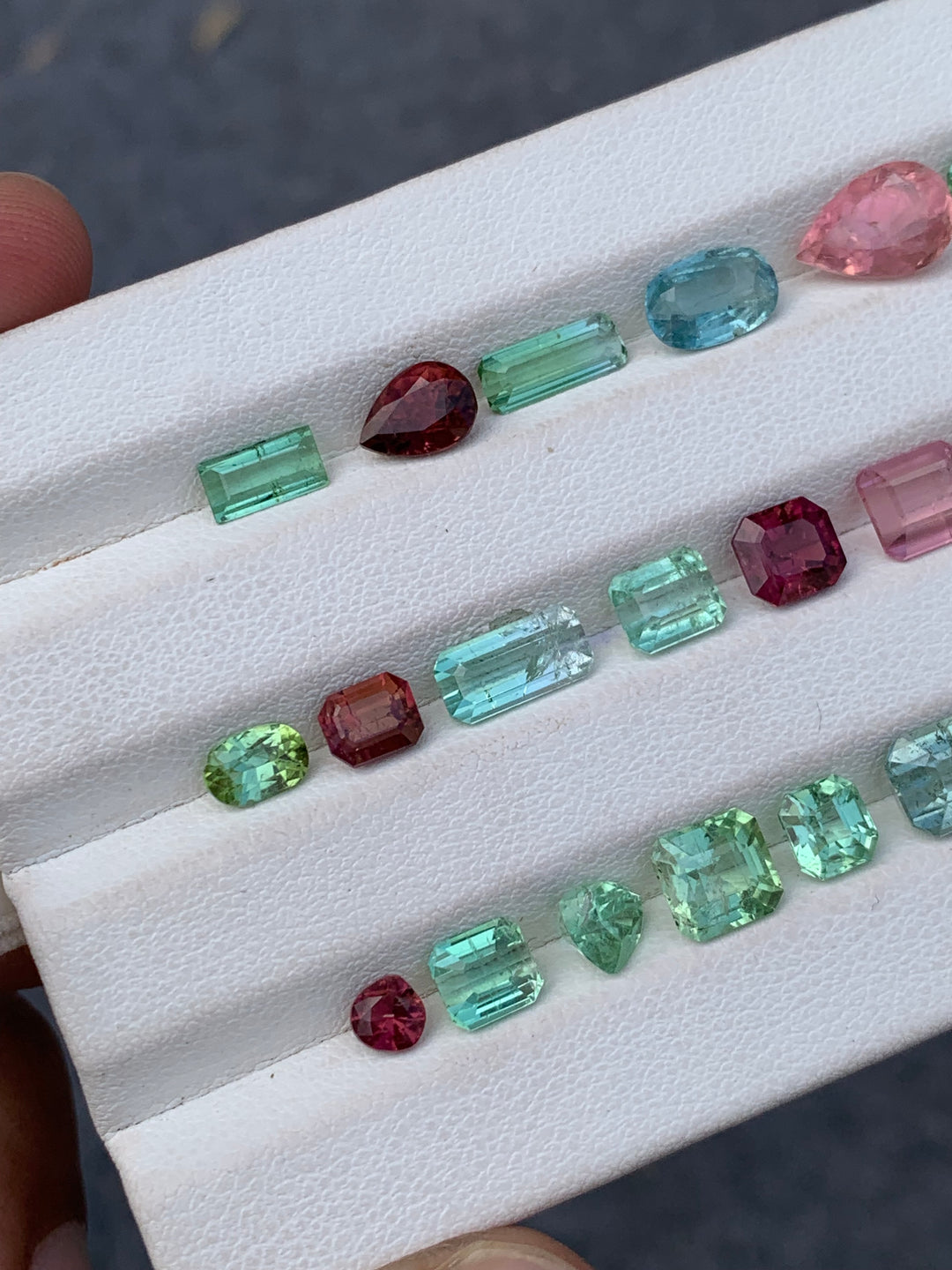 26.50 Carats Faceted Mix Color Eye Clean Tourmalines