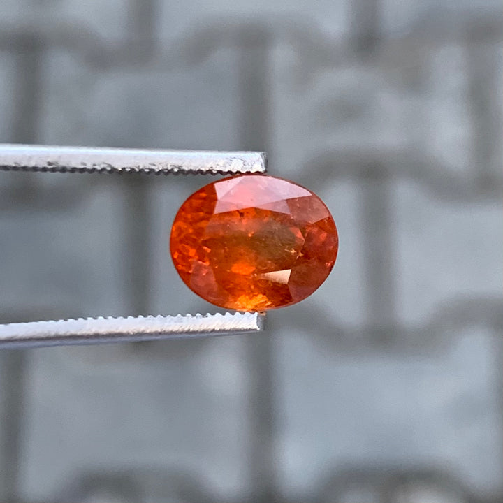 3.90 Carats Faceted Orange Spessartine Garnet