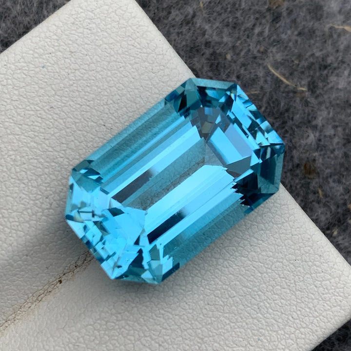 26.70 Carats Faceted Blue Loupe Clean Topaz