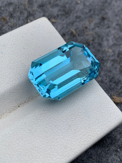 26.70 Carats Faceted Blue Loupe Clean Topaz