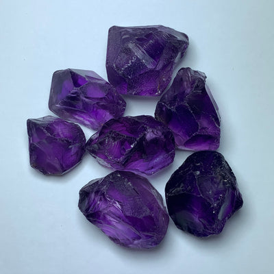 86 Grams Facet Rough Purple African Amethyst