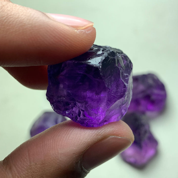 86 Grams Facet Rough Purple African Amethyst