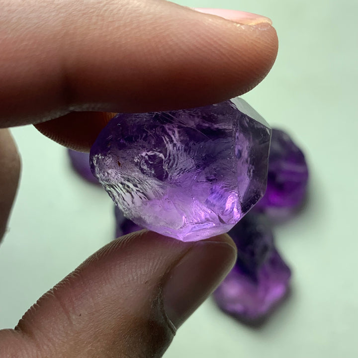 86 Grams Facet Rough Purple African Amethyst