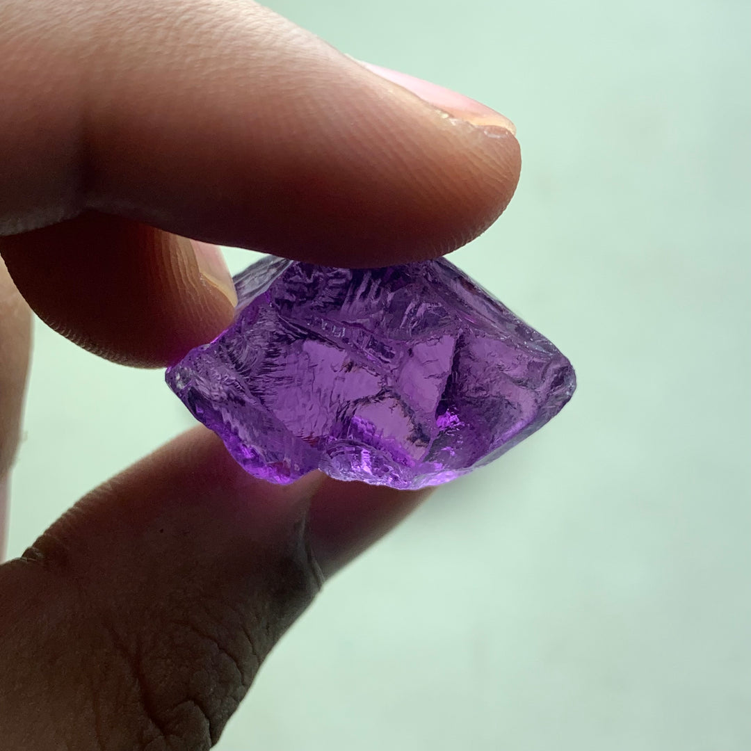 86 Grams Facet Rough Purple African Amethyst