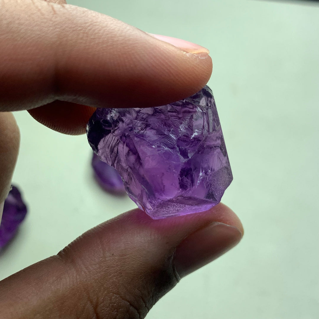 86 Grams Facet Rough Purple African Amethyst