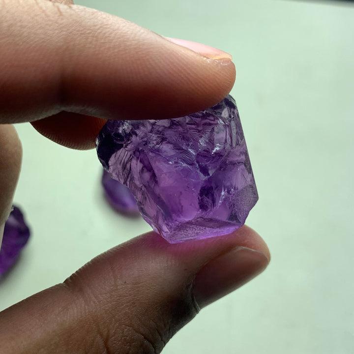 86 Grams Facet Rough Purple African Amethyst