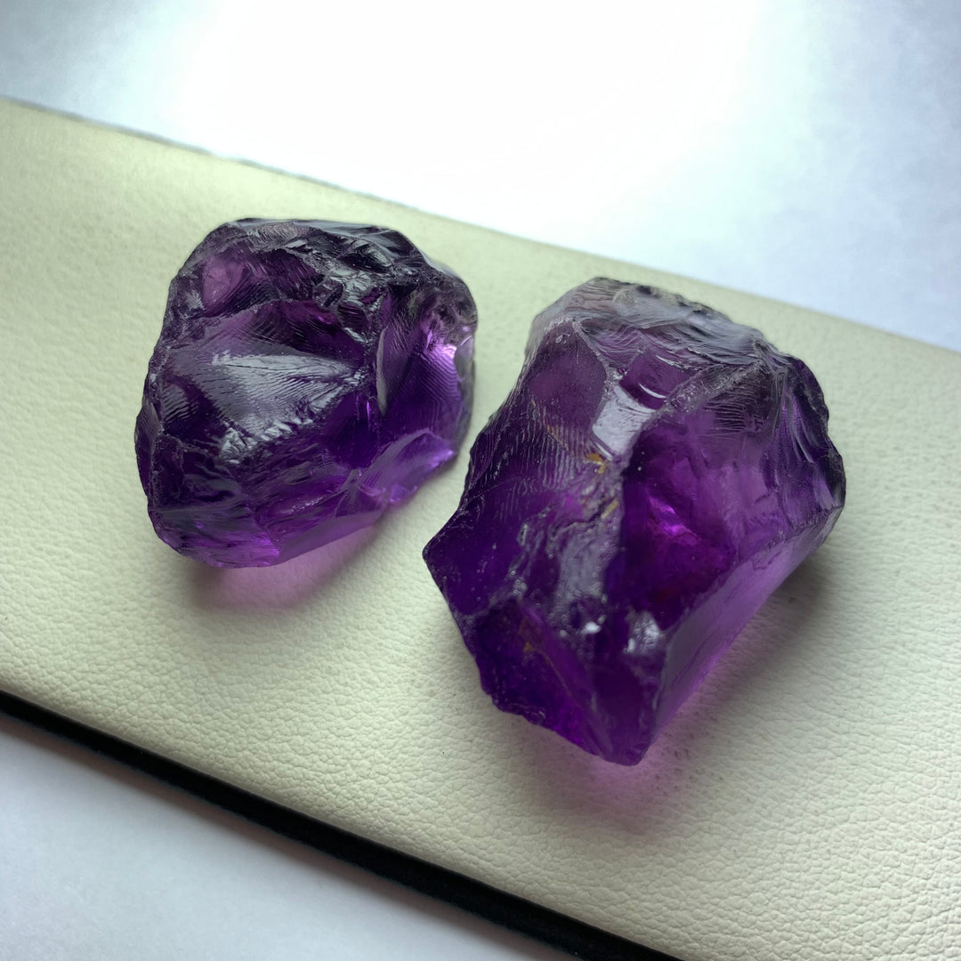 47 Grams Facet Rough Purple African Amethyst