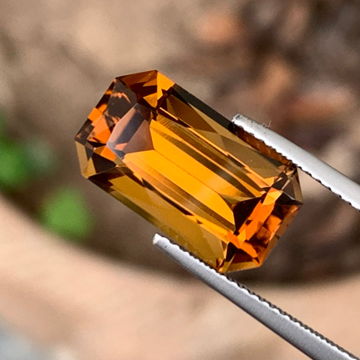 6.95 Carats Faceted African Honey Citrine