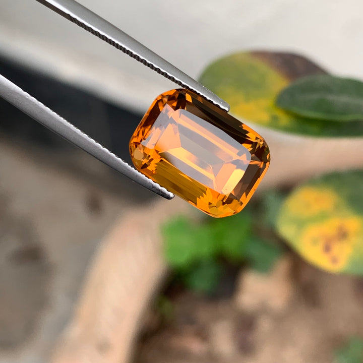 8.25 Carats Faceted African Bright Citrine