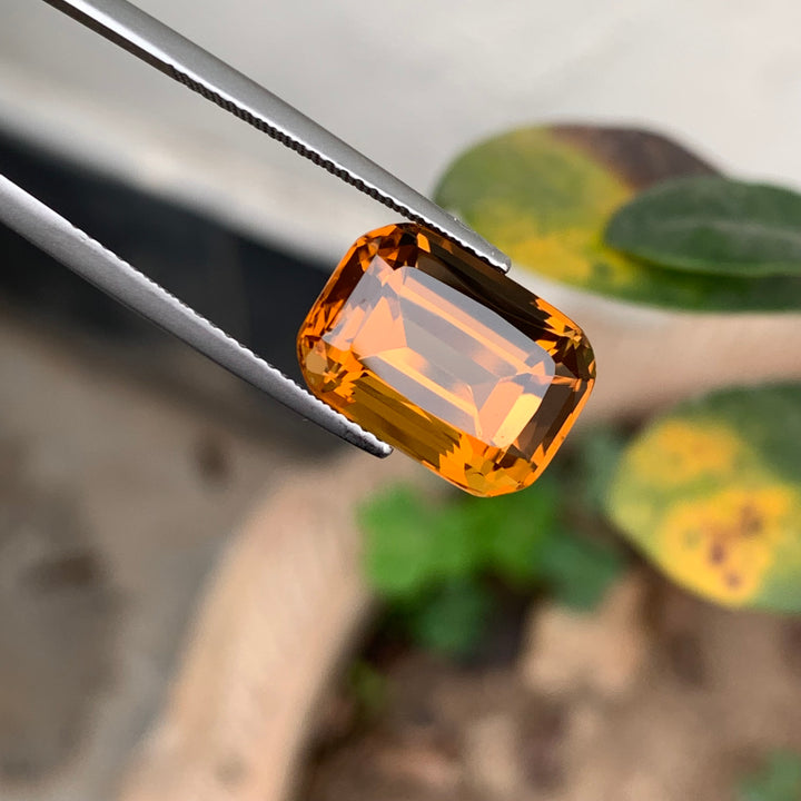 8.25 Carats Faceted African Bright Citrine