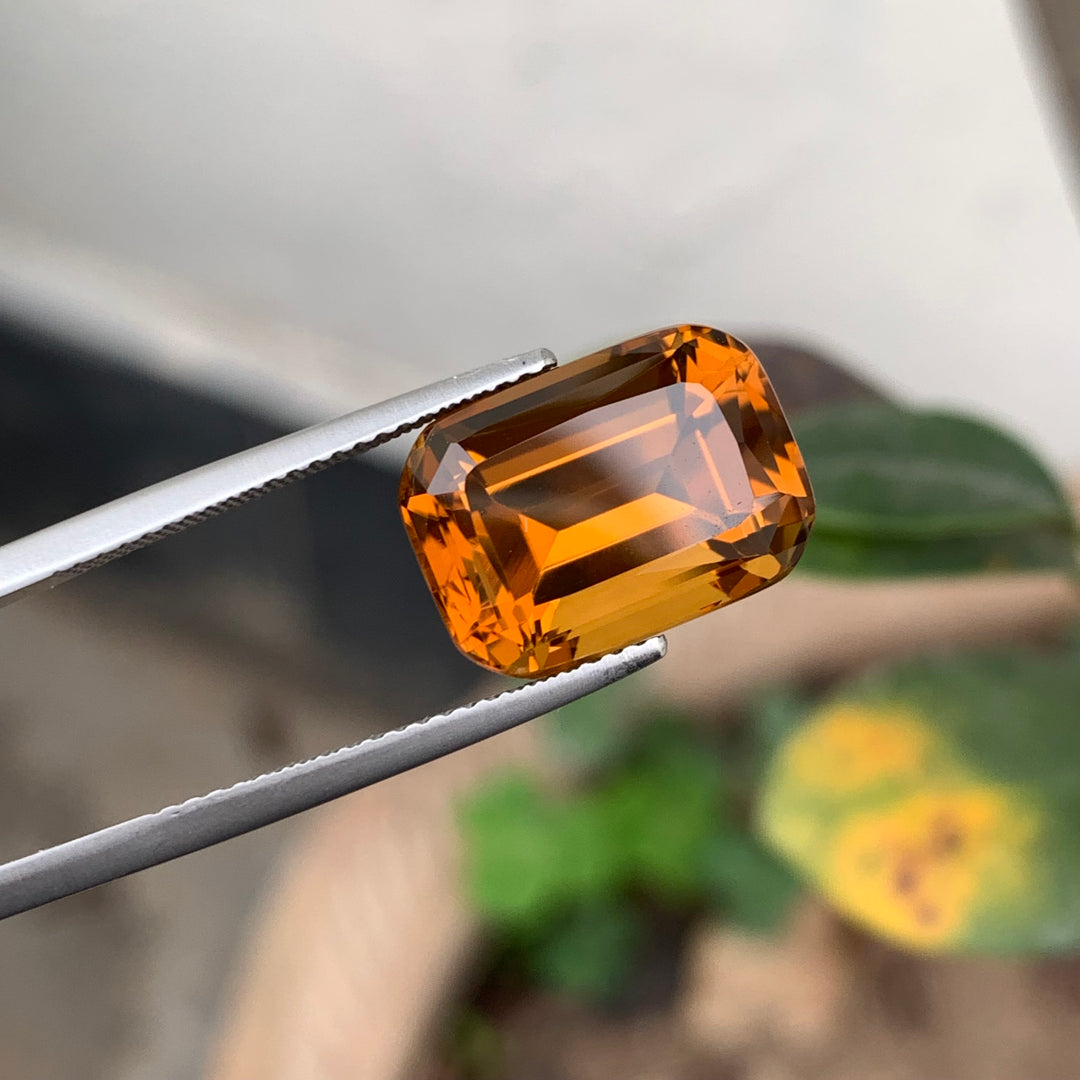 8.25 Carats Faceted African Bright Citrine