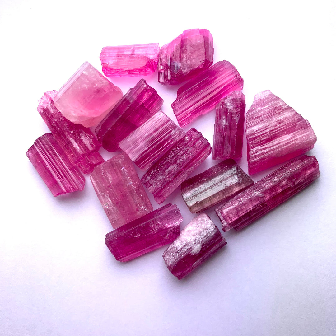 24 Grams Pink Tourmaline Crystals