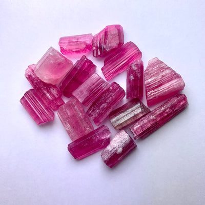 24 Grams Pink Tourmaline Crystals